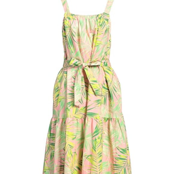 Barbour Papyrus Palm Print Cotton Sundress  Sz: 12 - Picture 2 of 9